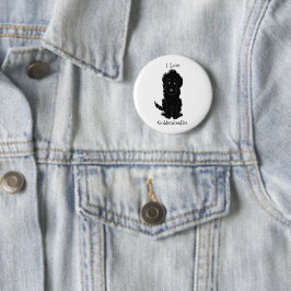 Goldendoodle Hund design Knapp