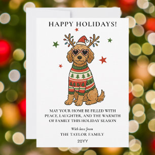 Goldendoodle Hund Fuljulsvantar Julen