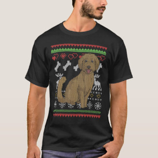 Goldendoodle Hund Jultomten Ugly jul Patter T Shirt