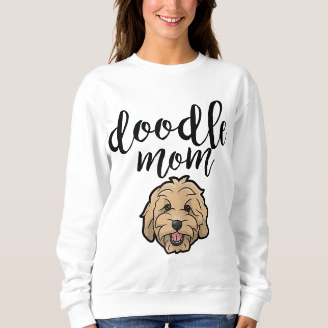Goldendoodle Hund Mamma Doodle T Shirt (Framsida)