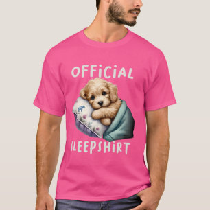 Goldendoodle Hund Officiell Sleepshirt Pajamas Nig T Shirt