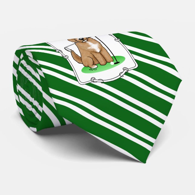 Goldendoodle Hund Pay Golf (red whmk2) Cute Roligt Slips (Rullad)