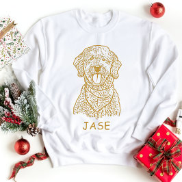 Goldendoodle Hund Personlig Hand Teckning T Shirt