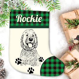 Goldendoodle-Hund Personlig Liten Julstrumpa