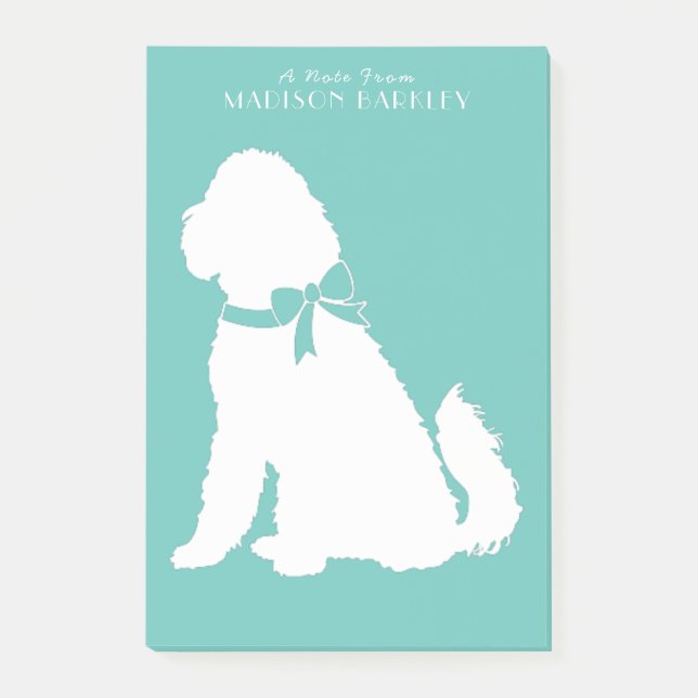 Goldendoodle Hund Puppy Labradoodle Post-it Block (Framsida)