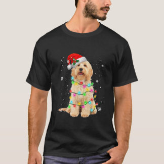 Goldendoodle Hund Träd jul Sötare Julafton Pet D T Shirt
