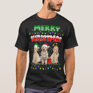 Goldendoodle Hund Träd jul Sötare Julafton Pet D T Shirt