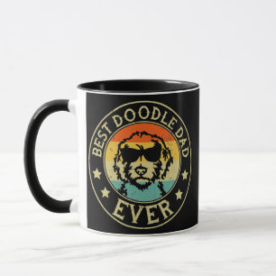 Goldendoodle Hund Vintage Best Doodle Pappa någons Mugg