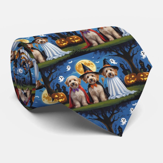 Goldendoodle Hundar Pumpkin Halloween Funny Slips (Rullad)