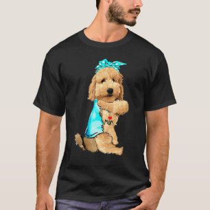 Goldendoodle I Kärlek Mamma Tattoo Hund Mors dag T Shirt