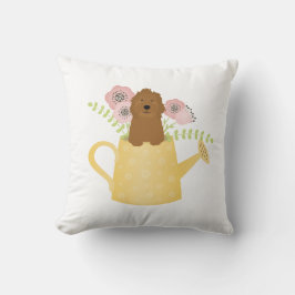 Goldendoodle i vattenkanna kudde