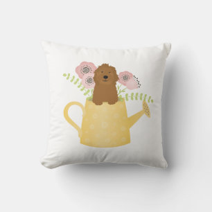 Goldendoodle i vattenkanna kudde