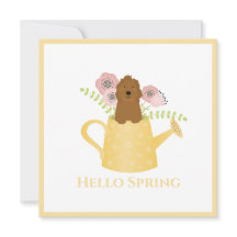 Goldendoodle in Watering Can Gult
