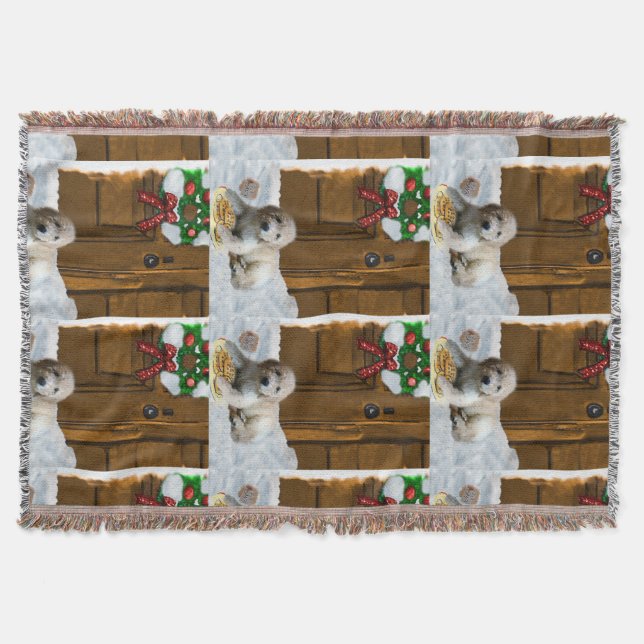 Goldendoodle-jul Filt (Framsidan)