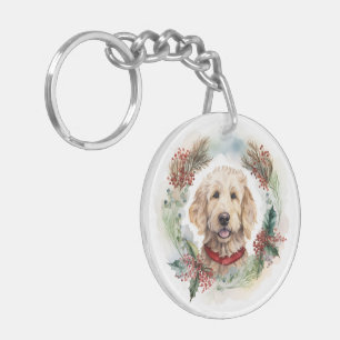 Goldendoodle jul Utandning Festive Valp