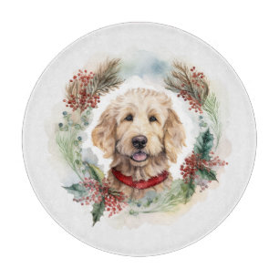 Goldendoodle jul Utandning Festive Valp