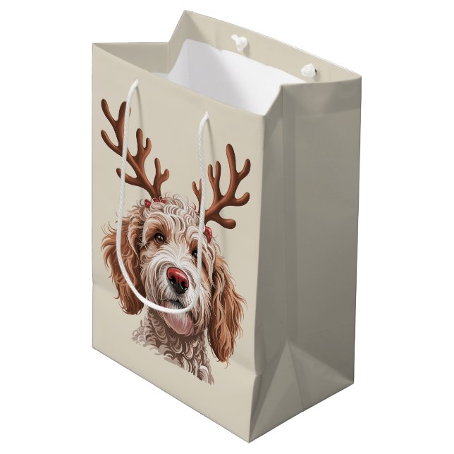 Goldendoodle julälskande hundmamma present (Framsidan Vinklad)