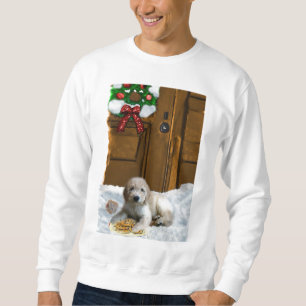 Goldendoodle julgåvor lång ärmad tröja