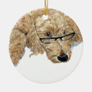 Goldendoodle Julgransprydnad Keramik