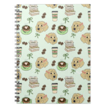 Goldendoodle Kaffe & Böcker Spiralblock