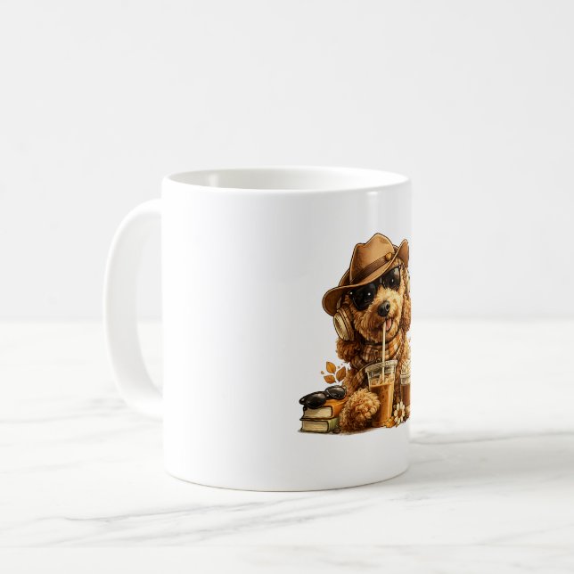 Goldendoodle kaffemugg  (Framsida vänster)