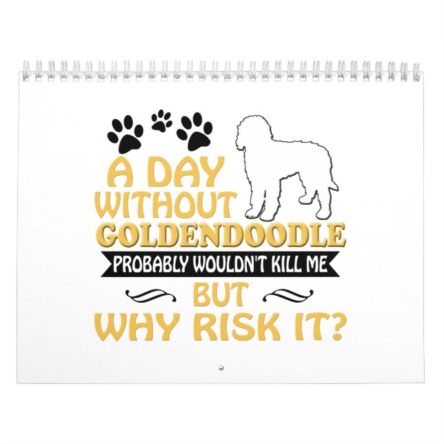 Goldendoodle kalender 2019 2020 vägggåvakvinnor (Omslag)