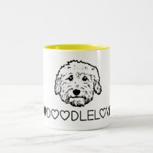 Goldendoodle kärlek! Gullig klotterhund