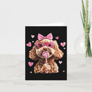 Goldendoodle Kärlek Hjärtat På Golden Doodle Älska Kort