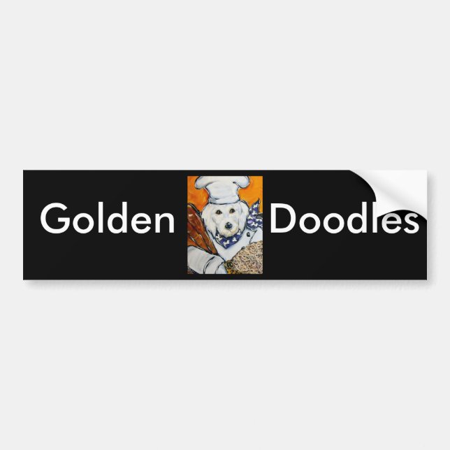 Goldendoodle-kock Bildekal (Framsidan)