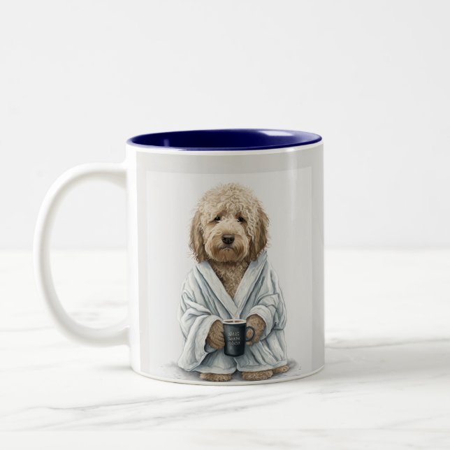 Goldendoodle, labradoodle, bernedoodle hund mugg (Vänster)