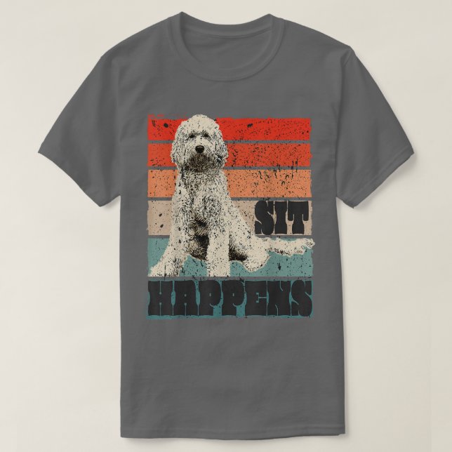 Goldendoodle & Labradoodle hund roliga att säga ma T Shirt (Design framsida)