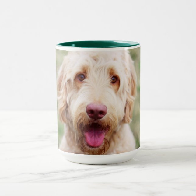 Goldendoodle-leende Mugg (Center)
