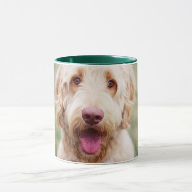 Goldendoodle-leende Mugg (Center)