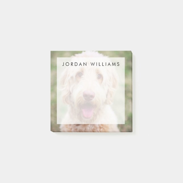 Goldendoodle-leende Post-it Block (Framsida)