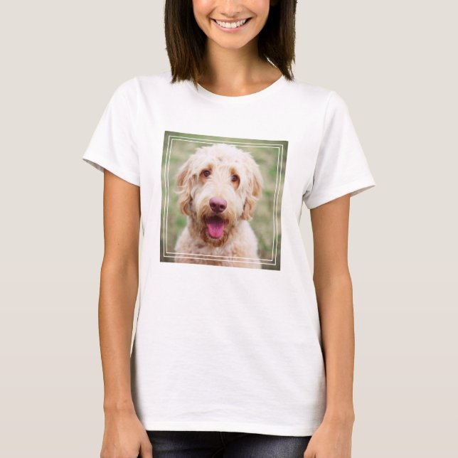 Goldendoodle-leende T Shirt (Framsida)