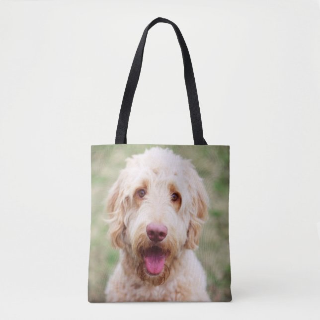 Goldendoodle-leende Tygkasse (Framsida)