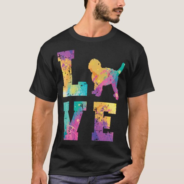 Goldendoodle Love T Shirt (Framsida)
