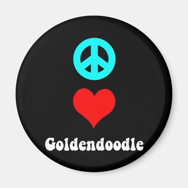 goldendoodle magnet (Framsidan)