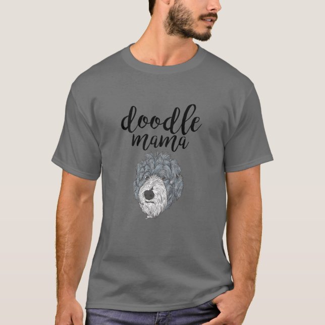 Goldendoodle Mamma - Doodle Mamma Cute Golden Dood T Shirt (Framsida)