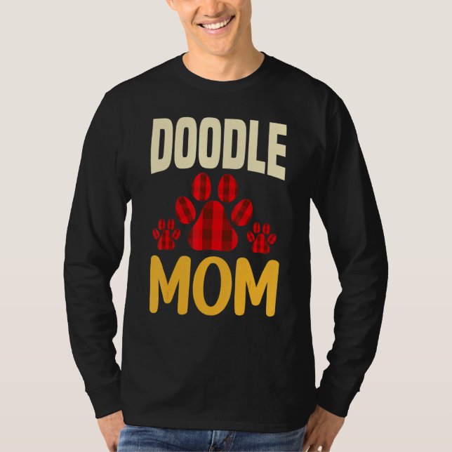 Goldendoodle Mamma Doodle Mamma Cute Hund T Shirt (Framsida)