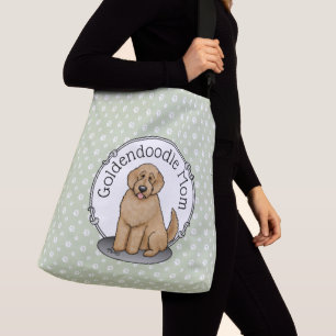 Goldendoodle Mamma Doodle Mamma (guldröd) mamma Axelväska