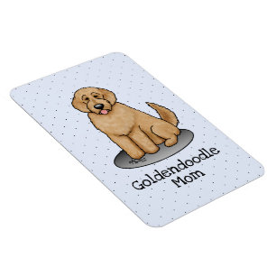 Goldendoodle Mamma Doodle Mamma (guldröd) mamma Magnet