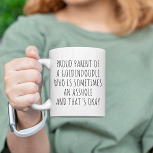 Goldendoodle Mamma Proud Parent of a Goldendoodle Kaffemugg
