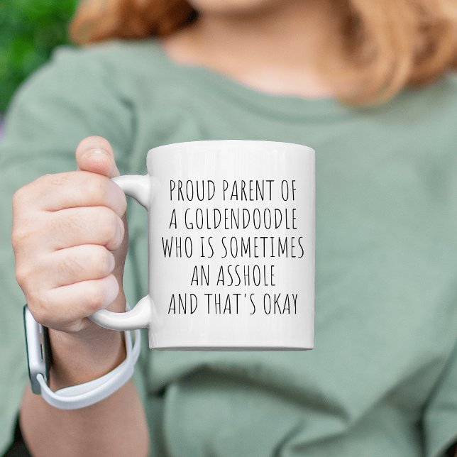 Goldendoodle Mamma Proud Parent of a Goldendoodle Kaffemugg (Skapare uppladdad)