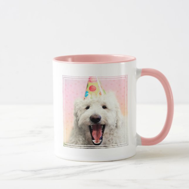 Goldendoodle med Party Hat Mugg (Höger)
