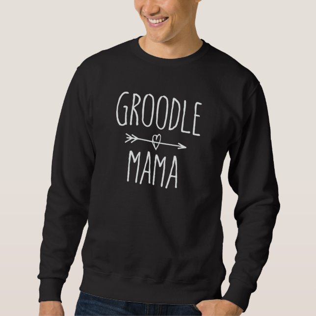 Goldendoodle Mom Love Doodle Groodle Mama Lång Ärmad Tröja (Framsida)