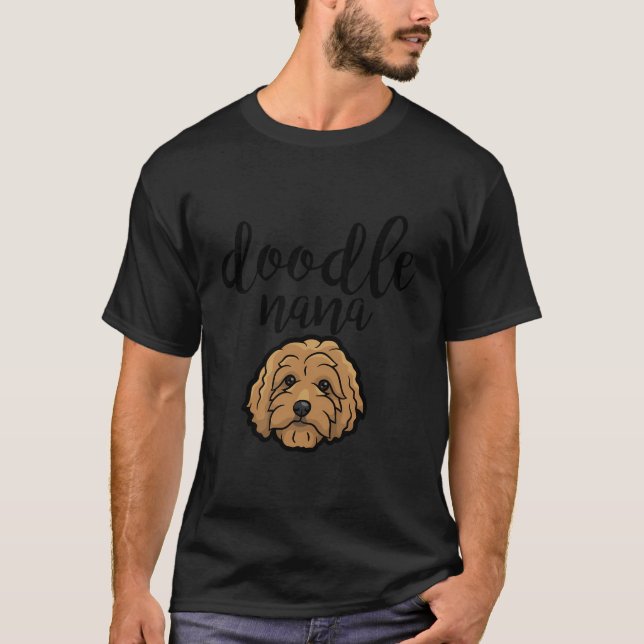 Goldendoodle Nana Doodle Mamma Goldendoodle T Shirt (Framsida)