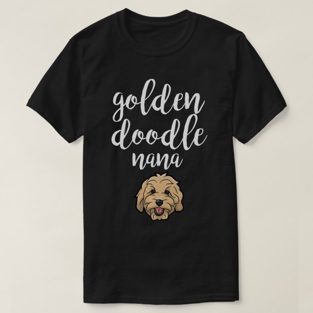 Goldendoodle Nana Golden Doodle Grandma T Shirt (Design framsida)