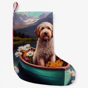 Goldendoodle på paddel: Ett naturskönt äventyr Liten Julstrumpa