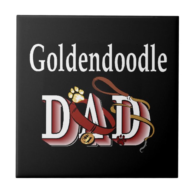 Goldendoodle Pappa Kakelplatta (Framsidan)